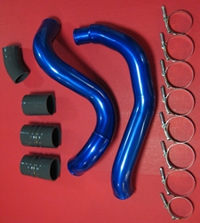 6.0L Intercooler Charge Pipe and Boot Kit 6.0L CAC Pipes, 6.0 Powerstroke Intercooler pipes, 6.0L hot side pipe, 6.0L cold side pipe 6.0L CAC boot kit, 6.0L turbo pipe boot kit, 6.0 powerstroke CAC pipes boots, 6.0L powerstroke turbo pipe boot set, 6.0L turbocharger pipes boots kit, 6.0L alumimum CAC pipes, 6.0L aluminum intercooler tubes